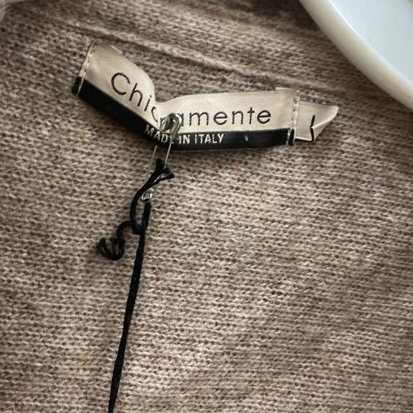 Chiaramente NWT women’s size L wool blend animal print cardigan sweater - Picture 6 of 8